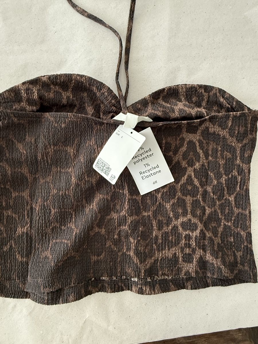 H&M Top: KURZES NECKHOLDER-TOP Grösse L – Nuovo (secondo la descrizione) da Pfeffikon LU venduto da pepino17 2