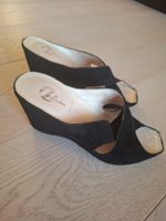 Bata Keilsandalen / Hausschuhe schwarz 37