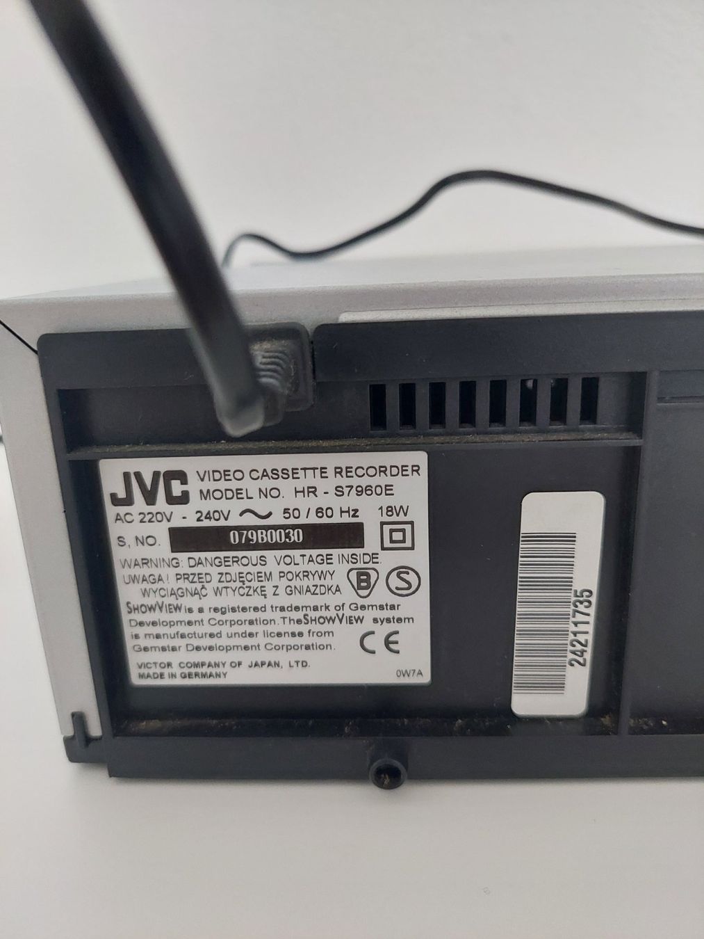JVC Registratori: Videorekorder JVC HR-S7960, VHS – Usato da St.Gallen venduto da Tamal0204 5