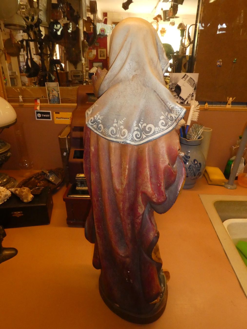 Statuette: Geschnitzte Apollonia Schutzheilige der Zahnärzte – Usato da Chur venduto da Diversico2010 4