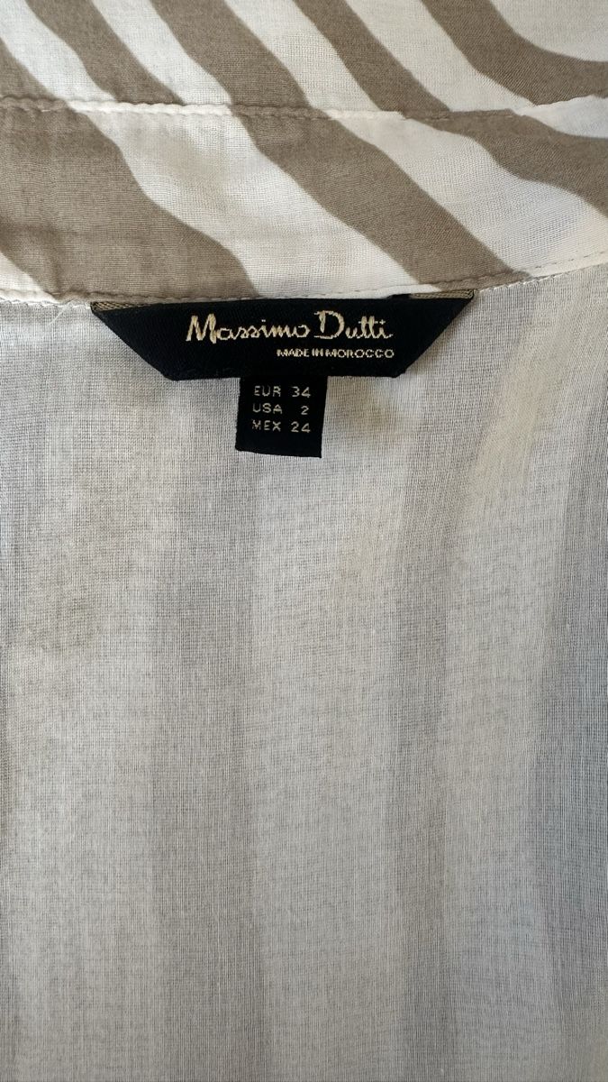 Massimo Dutti Camicette: Chemise Massimo Dutti rayée taille S/34 bon état – Nuovo (secondo la descrizione) da Vuippens venduto da ale_6gkb 4