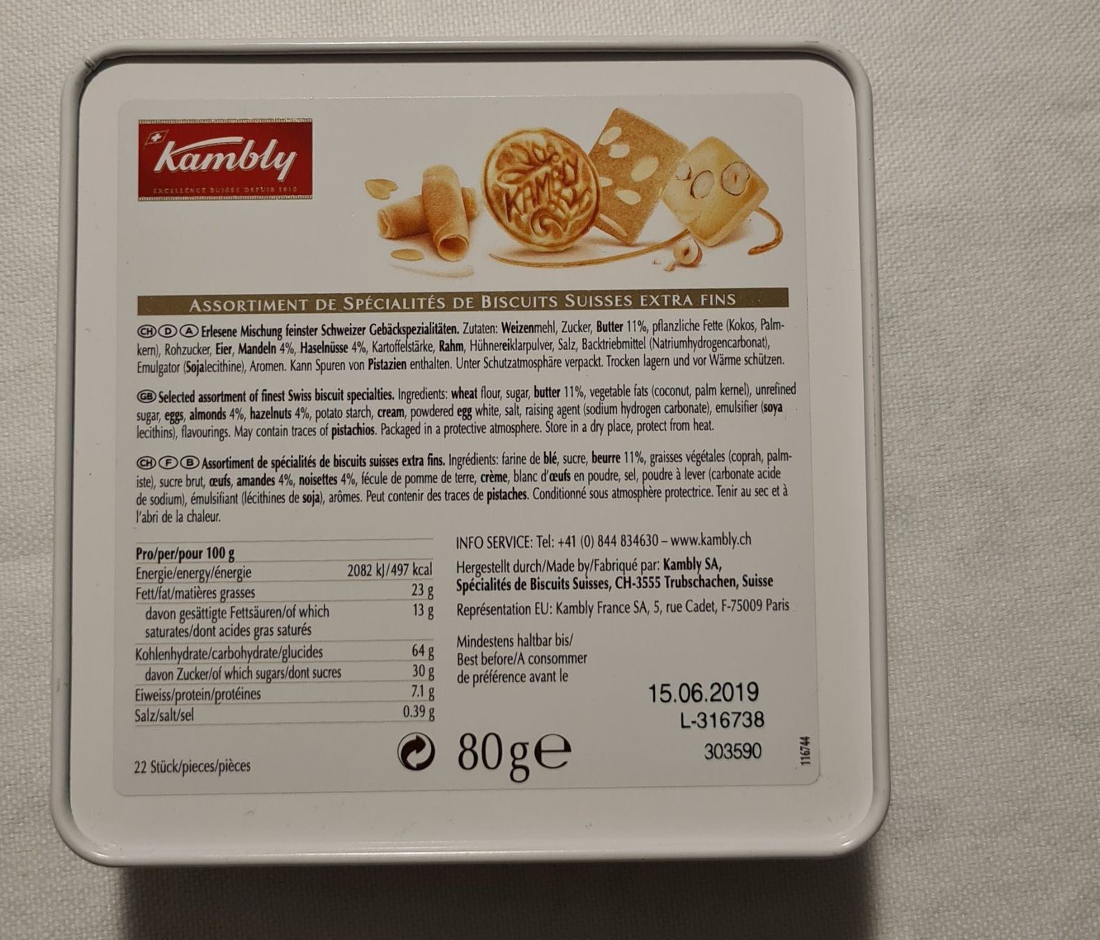 Behälter & Ähnliches: Metalldose - DANKE – Gebraucht aus Lyss von rochen54 2