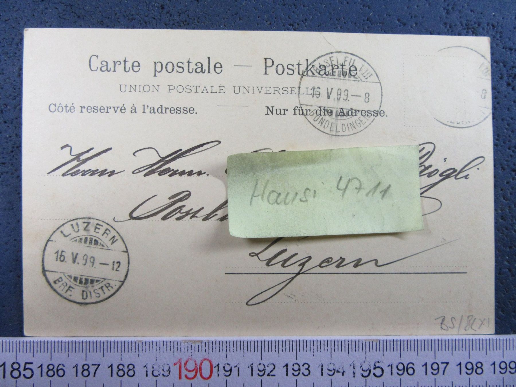Cartoline postali: ST.MARGARETHEN 1899 BINNINGEN BL b.BASEL – Usato da Ettingen venduto da Hausi4711 1