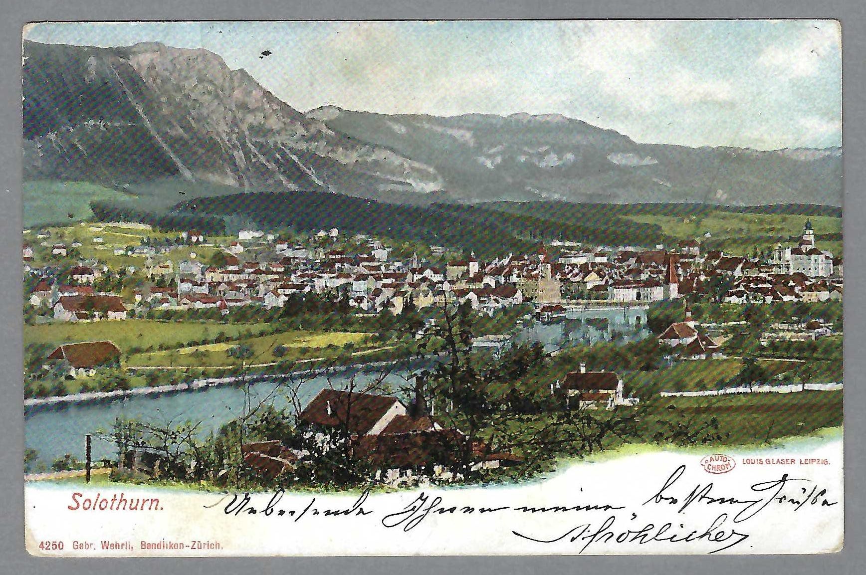 Cartoline postali: 1904, SOLOTHURN – Usato da Pura venduto da ulisse1957