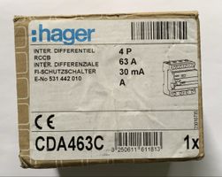 Hager CDA 463c 63A / 0.03A FI - Fehlerstrom-Schutzschalter