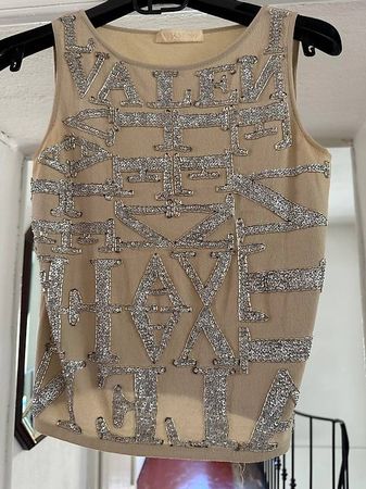 Valentino magnifico top full paillettes