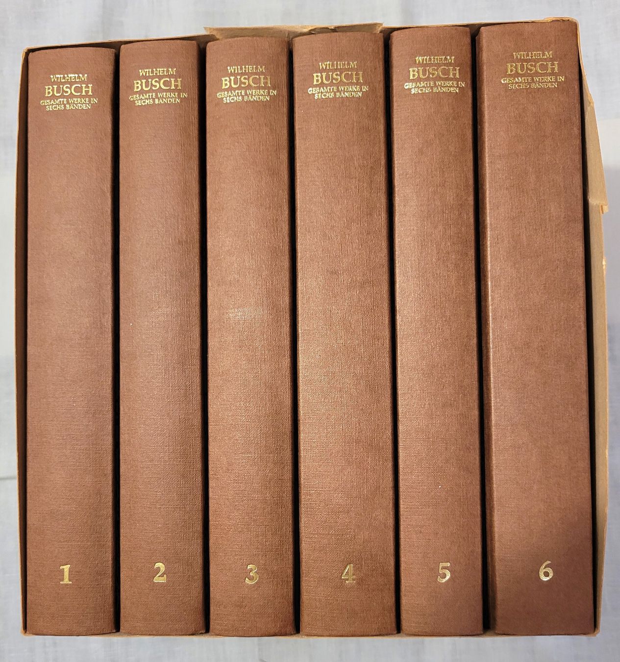 Libri: Wilhelm Busch: Kassette mit 5 Bänden – Usato da Oberuzwil venduto da rtr_wp6m 1