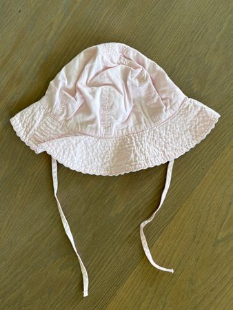 Baby Sommerhut/Sonnenhut 50cm, leichte Baumwolle, pink, n...