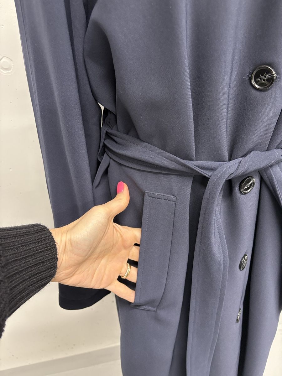 Samsøe Samsøe Cappotti: Samsoe Samsoe Trenchcoat Gr. M Dunkelblau Mantel blau – Nuovo (secondo la descrizione) da Regensdorf venduto da secondchancefashion 5
