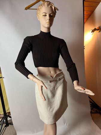 Wolford Mega Rib Top, Grösse XS, Farbe Soft Cacao