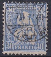 Sitzende Helvetia 30 Rp (Nr.41).top V-O ++++