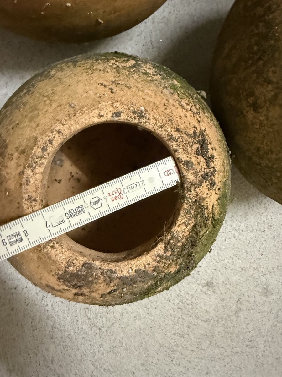 Vasi per fiori: 3 runde Blumentöpfe Terracotta Impruneta – Usato da Wettingen venduto da NickInc 8