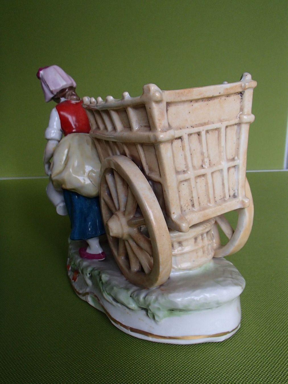 Statuette: Sitzendorf Figur Bauernmädchen mit Esel – Usato da Schöfflisdorf venduto da pullux 3