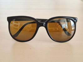 Lunettes de soleil Vuarnet noires Verres marron Vintage