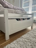 Sitzbank mit Stauraum weiss Holz guter Zustand