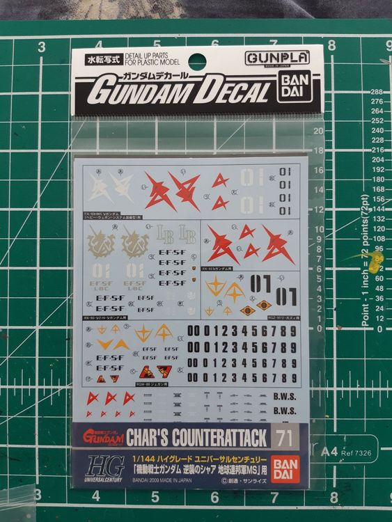 Bandai Gundam Decal GD-97 RX-78-2 Gundam Ver 3.0 MG 1/100 Decal – A-Z Toy Hobby