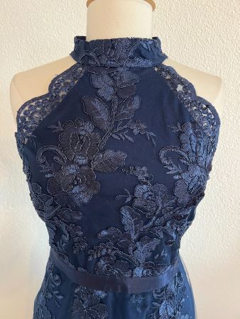 GODDIVA London Damen Kleid in Gr. 8 (34/36), Dunkelblau NEU