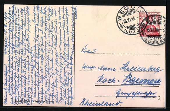Cartoline postali: Kinder in Schweizertracht bei einer Rast – Usato da Berlin venduto da bartko-reher 1
