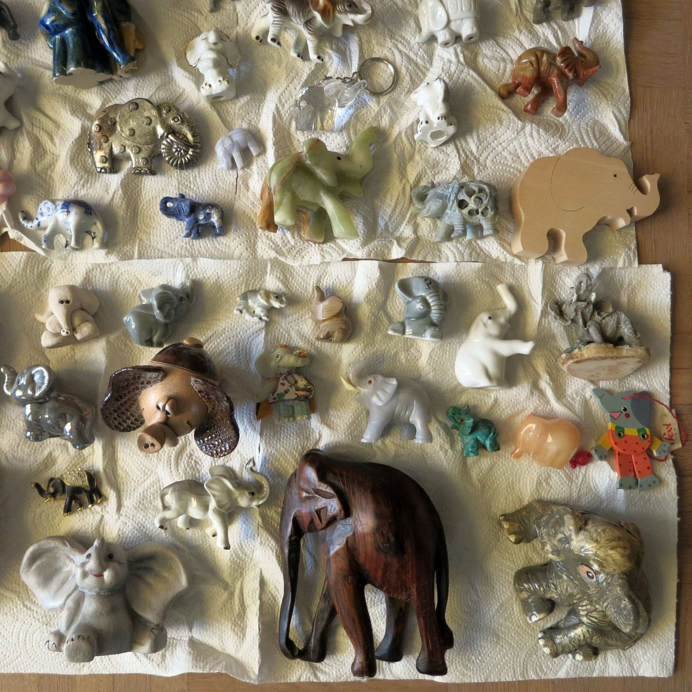 Statuette: Grosse Elefanten-Sammlung - kunstvoll/vielfältig – Usato da Steinhausen venduto da Kristall022 4
