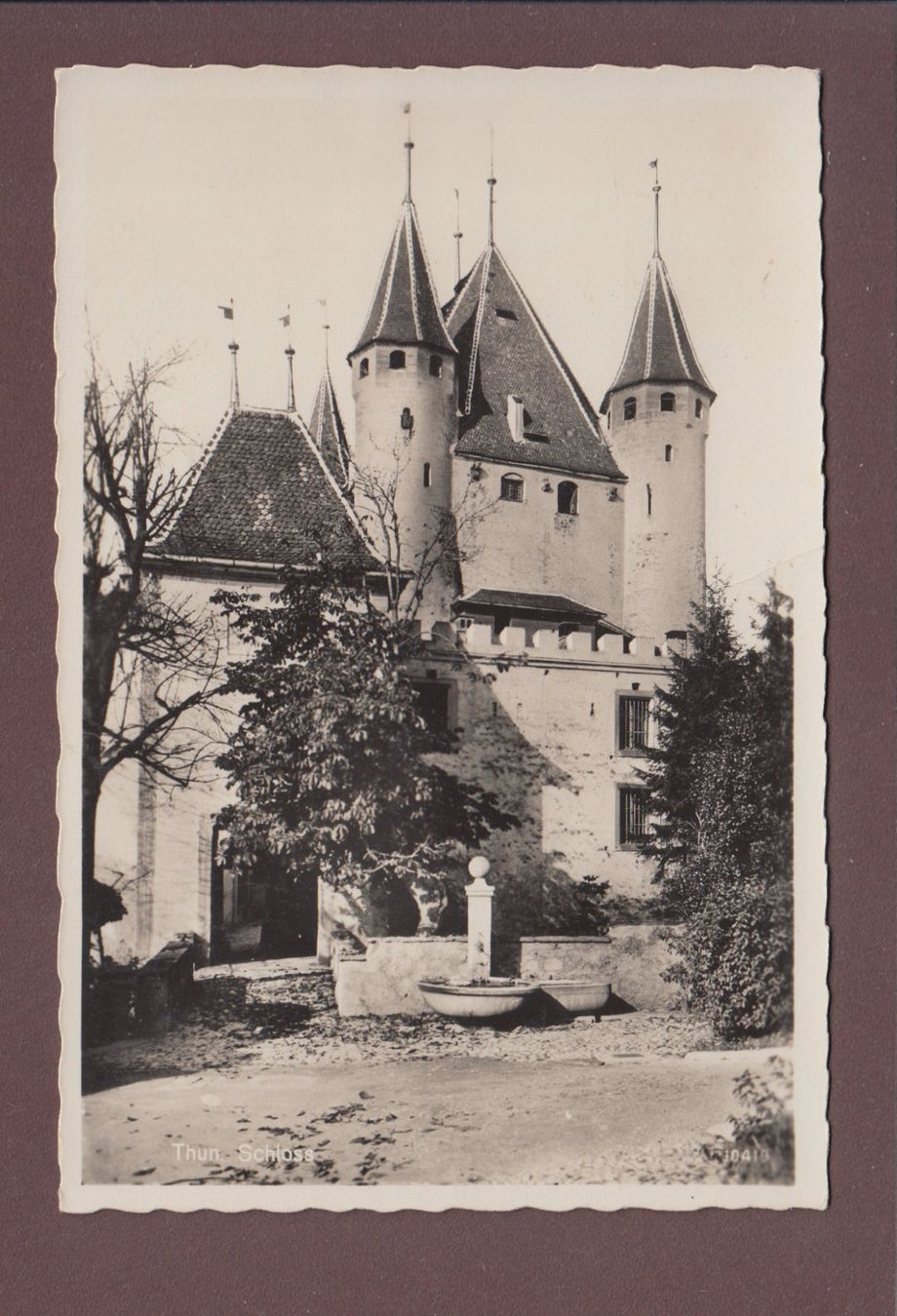 Cartoline postali: THUN - Schloss // Falte // – Usato da Pully venduto da nicecards