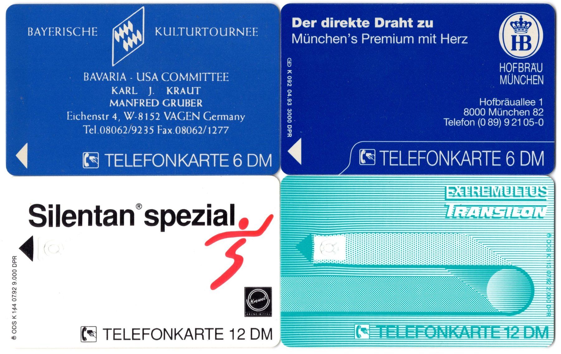 Schede telefoniche: 4 Dummy Telefonkarten von Deutschland – Usato da Eglisau venduto da Chperfins 1