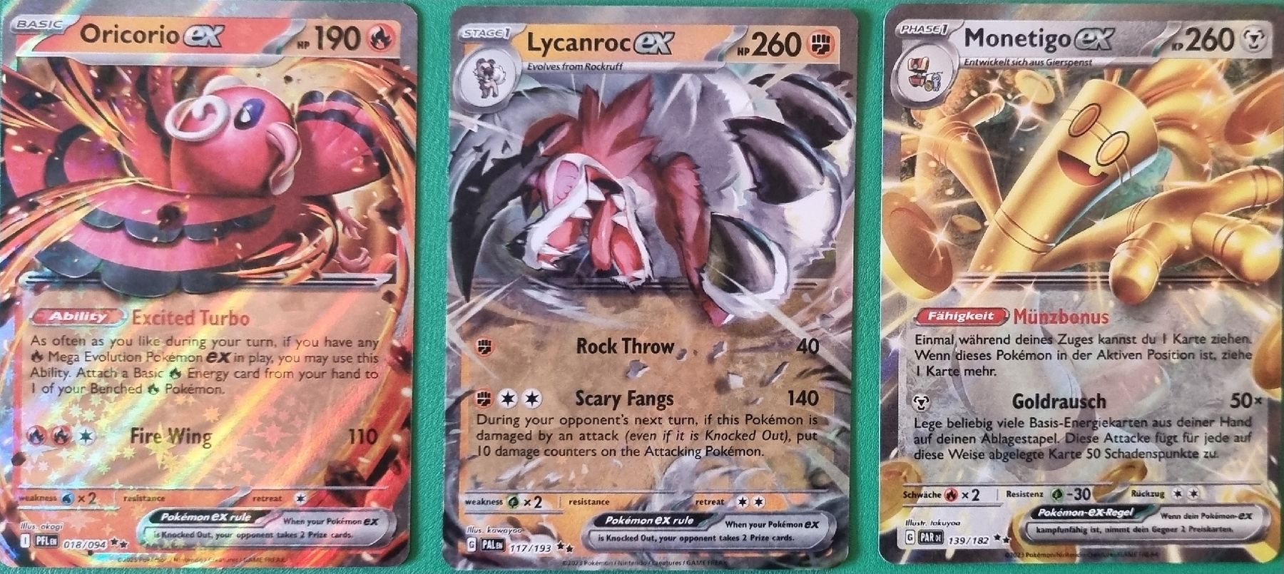 Pokémon Carte collezionabili: Pokemon 3×EX EN – Nuovo (secondo la descrizione) da Oberbipp venduto da ret_6hxb