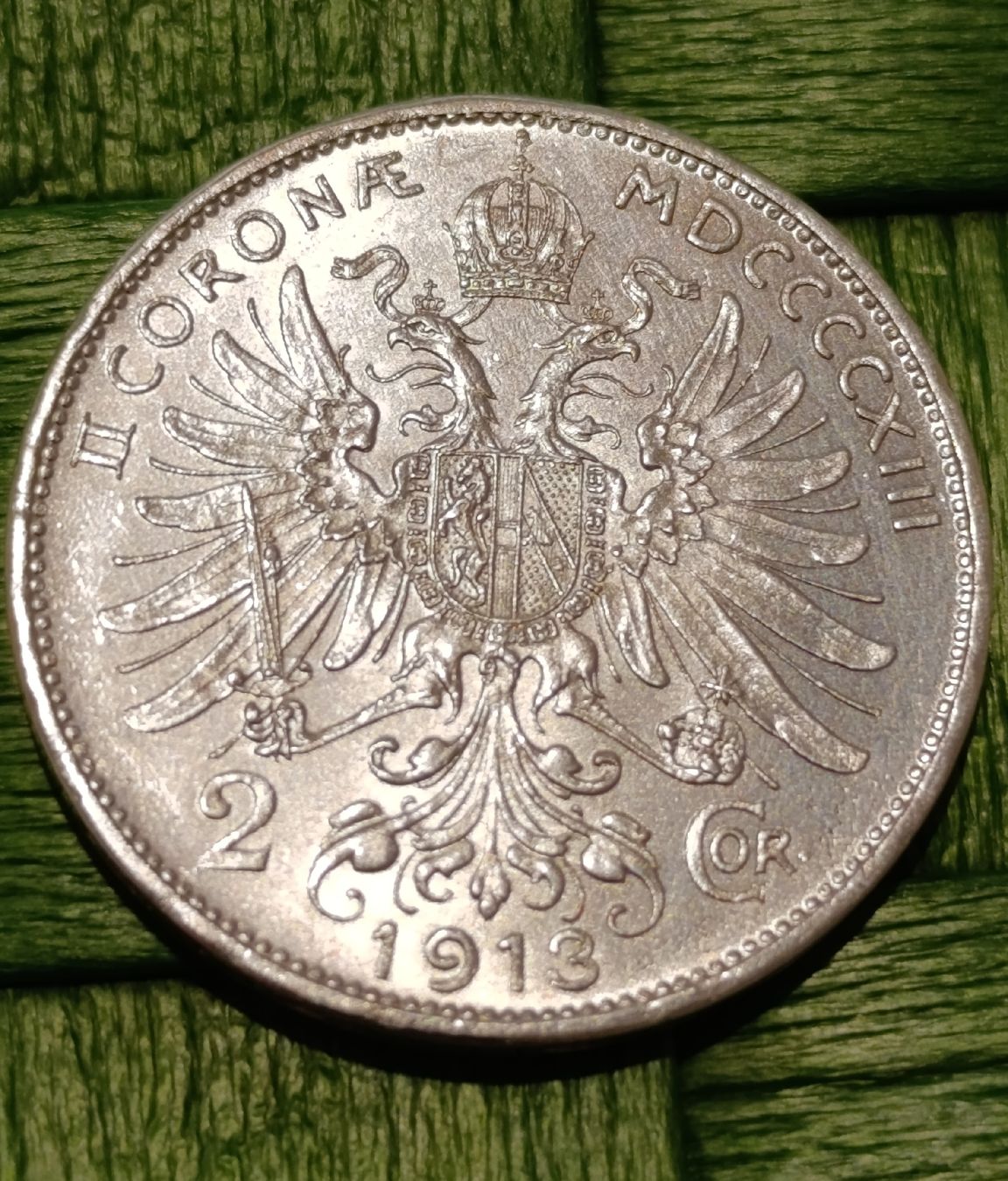 Alle Münzen: 2-Kronen/1913/Silber. – Gebraucht aus Luzern von sse_hph5 1