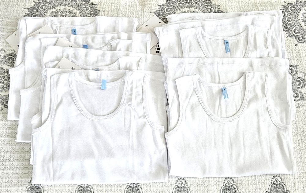HERMKO 2800 Lot De 4 Maillots De Corps Garçon 100% Coton Biologique - Confort Doux Et Naturel