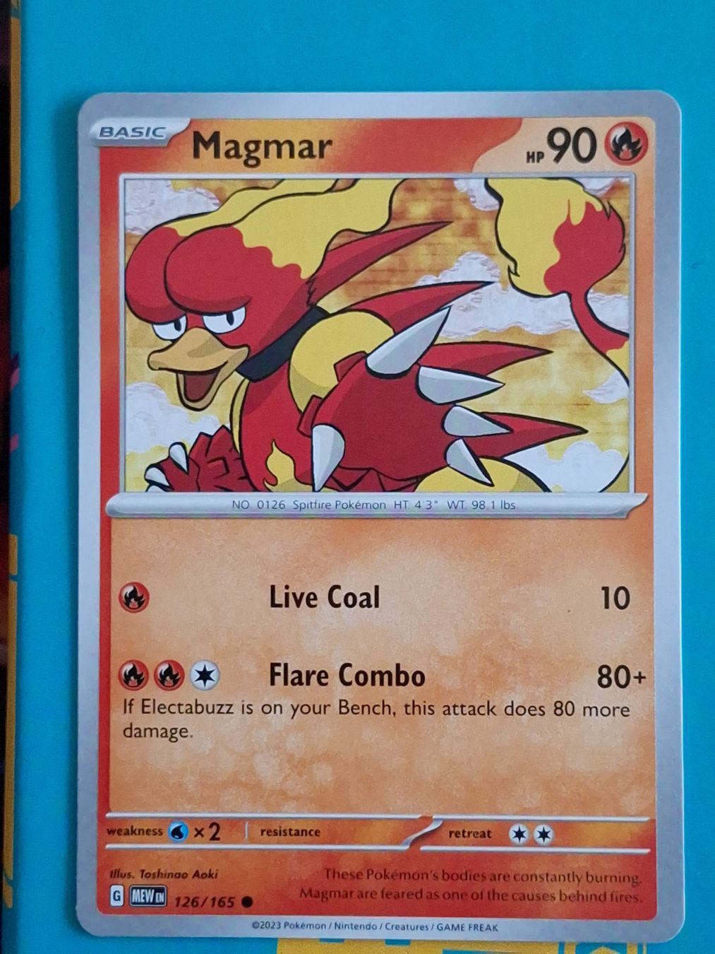 Pokémon Carte collezionabili: Magmar - Pokemon Mew 151 – Usato da Altstätten SG venduto da GGsGameshop
