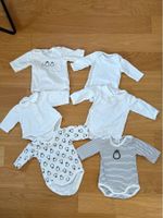Lotto di 6 body neonato manica lunga, taglia 50 - 0-1mese