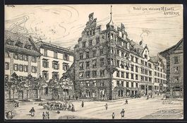 Luzern, Hotel zum weissen Rössli, 1942