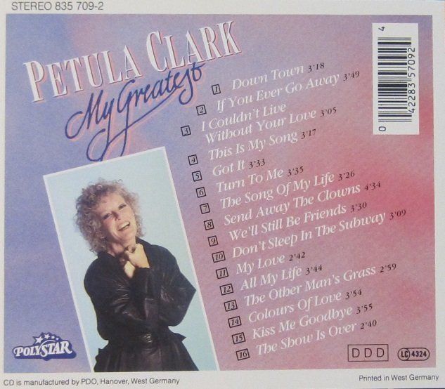 CDs: Petula Clark - My Greatest – Gebraucht aus Grüningen von azulverde 1