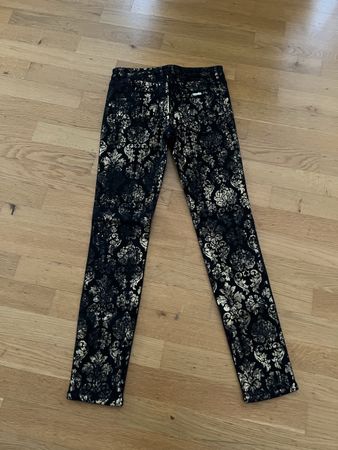 Guess by Marciano Hose, schwarz-gold gemustert, Grösse 27