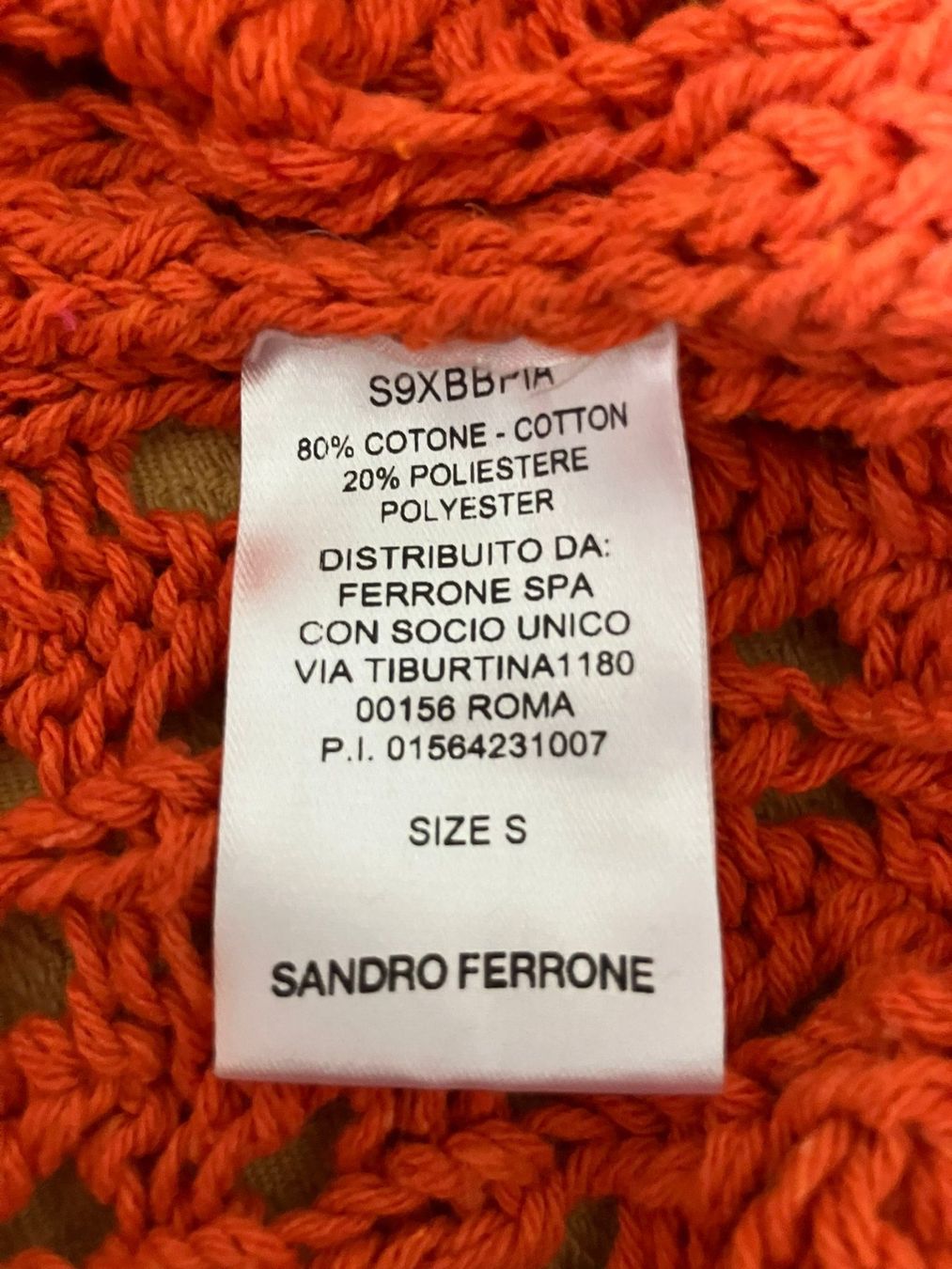 Maglioni & Felpe: Pulloverino arancione Sandro Ferrone tg.S – Usato da Melano venduto da H-Sara 2