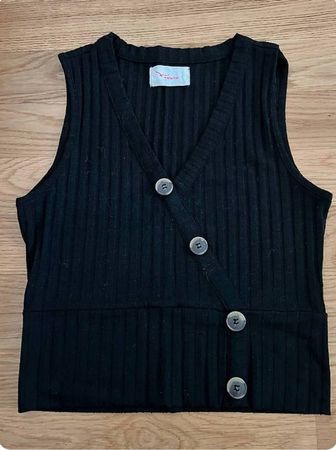 Crop top noir TWINTIP taille S - neuf!