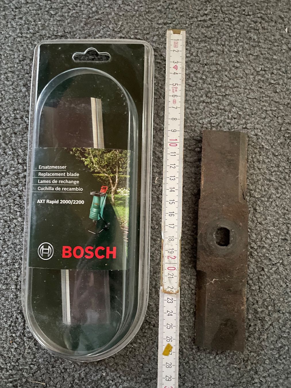 Déchiqueteuse: Bosch Ersatzmesser Häcksler – Neuf (Voir description) à Esslingen par Zeppi1