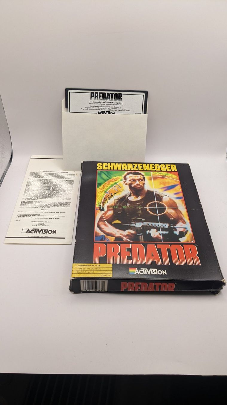 Giochi: Activision - Predator (Schwarzenegger) 5.25" Floppy Bigbox – Usato da Bad Ragaz venduto da MR_BR