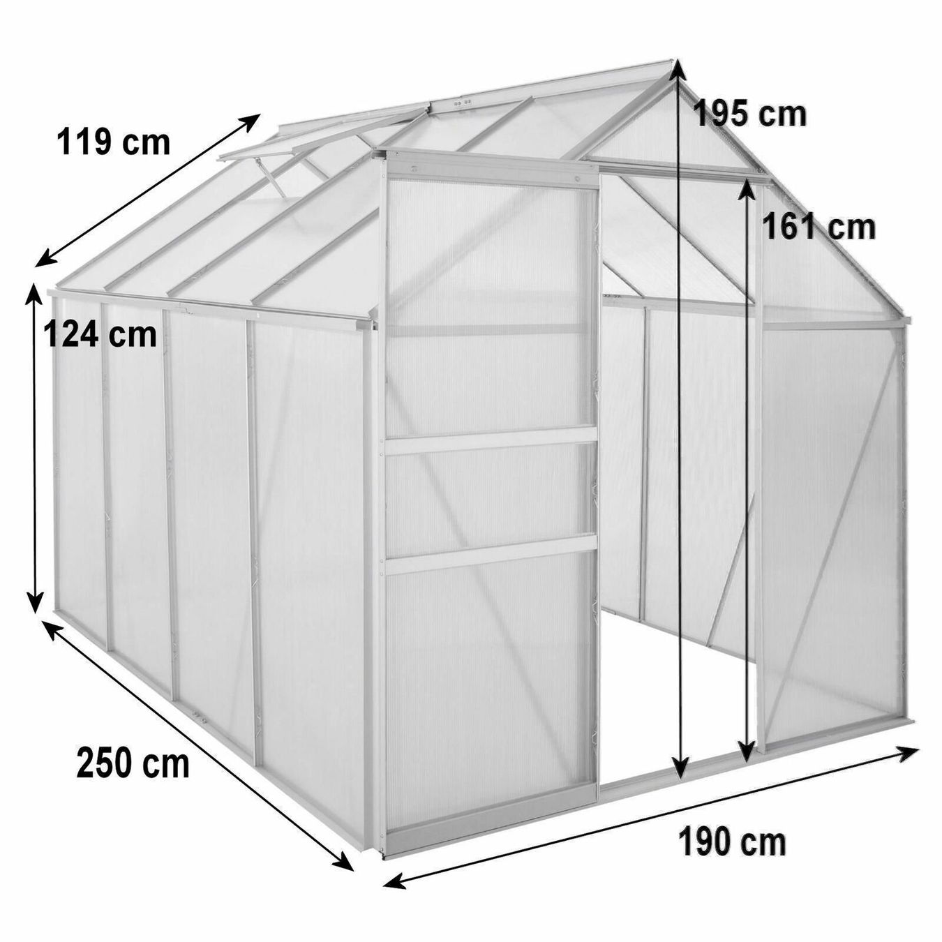 Casette da giardino & serre: Zelsius Aluminium Gewächshaus 4,75 m2 – Nuovo e nell'imballaggio originale da Bottighofen venduto da zaap 1