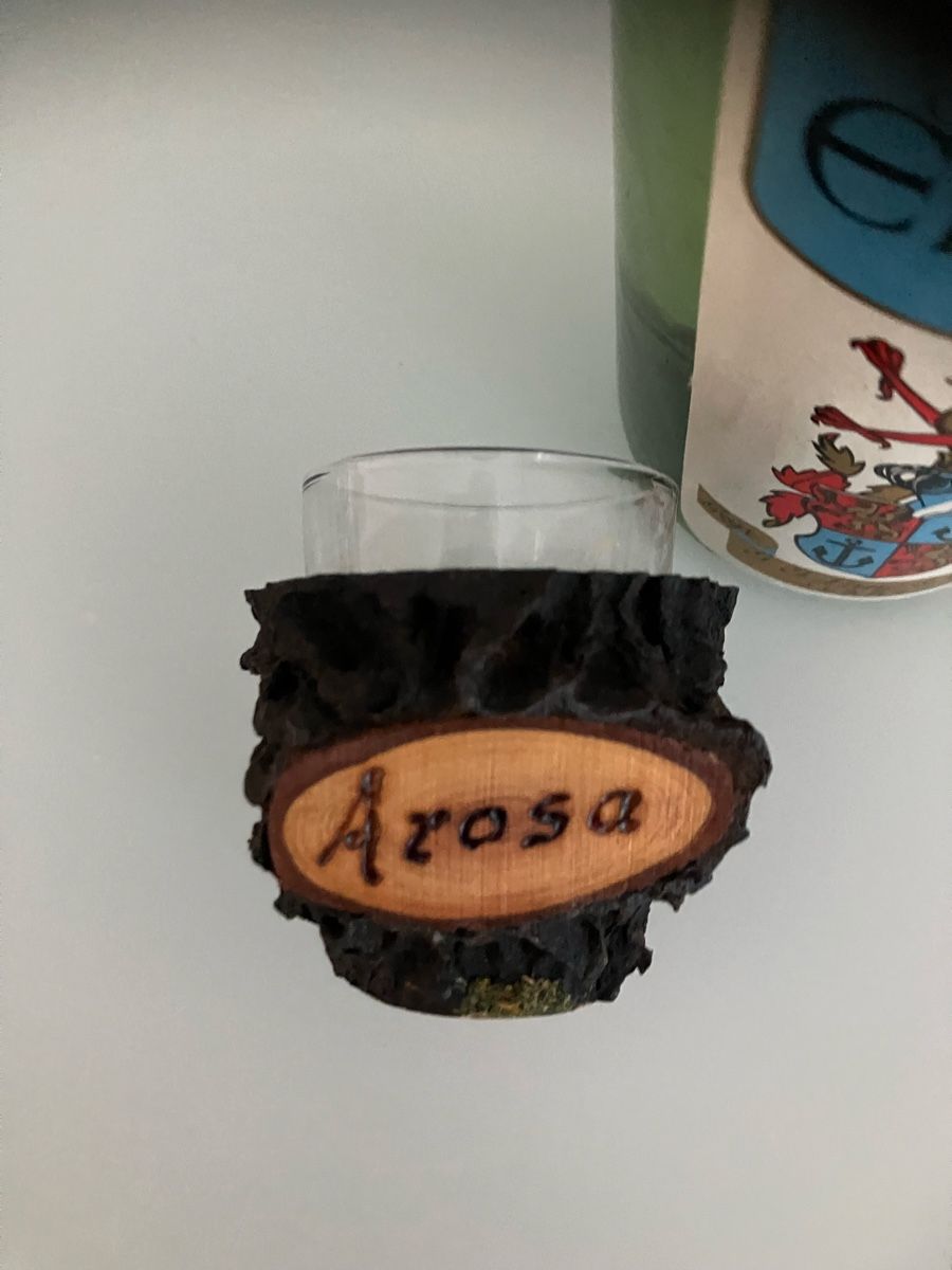 Bevande alcoliche: Bündner Enzian Schnaps mit Schnapsglas aus Arosa – Nuovo (secondo la descrizione) da Bettwiesen venduto da Zustand57 2