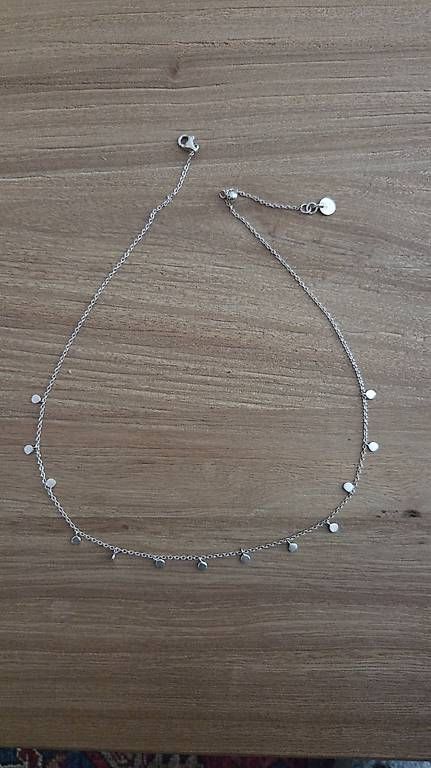Catenine: Feine Kette Silber mit Plättchen – Usato da Bern venduto da noelle21 3