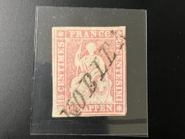 Strubel 1856, Kat. 24 F, Stempel Koblenz, KP 450.--