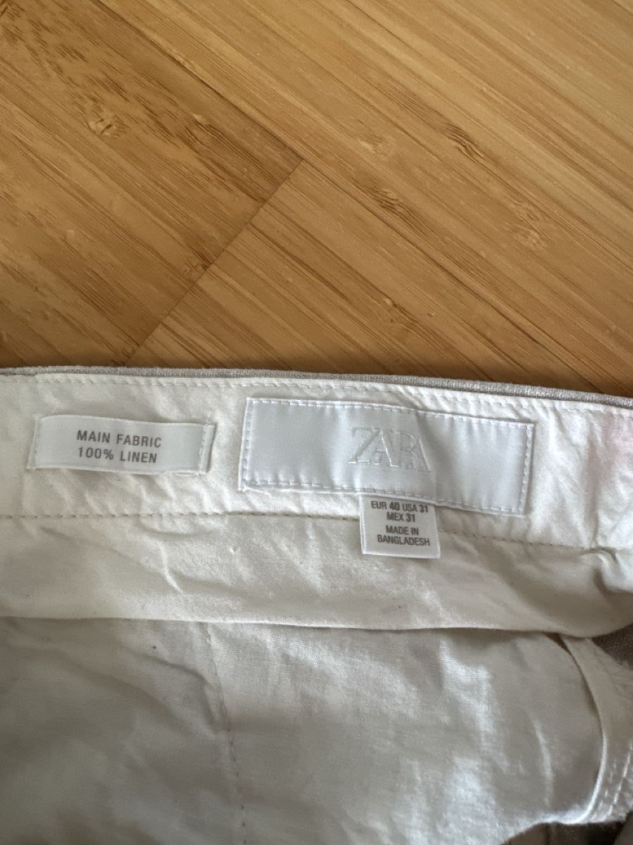 Zara Pantaloni: Leinenhose – Nuovo (secondo la descrizione) da Möhlin venduto da sut_q9dp 2