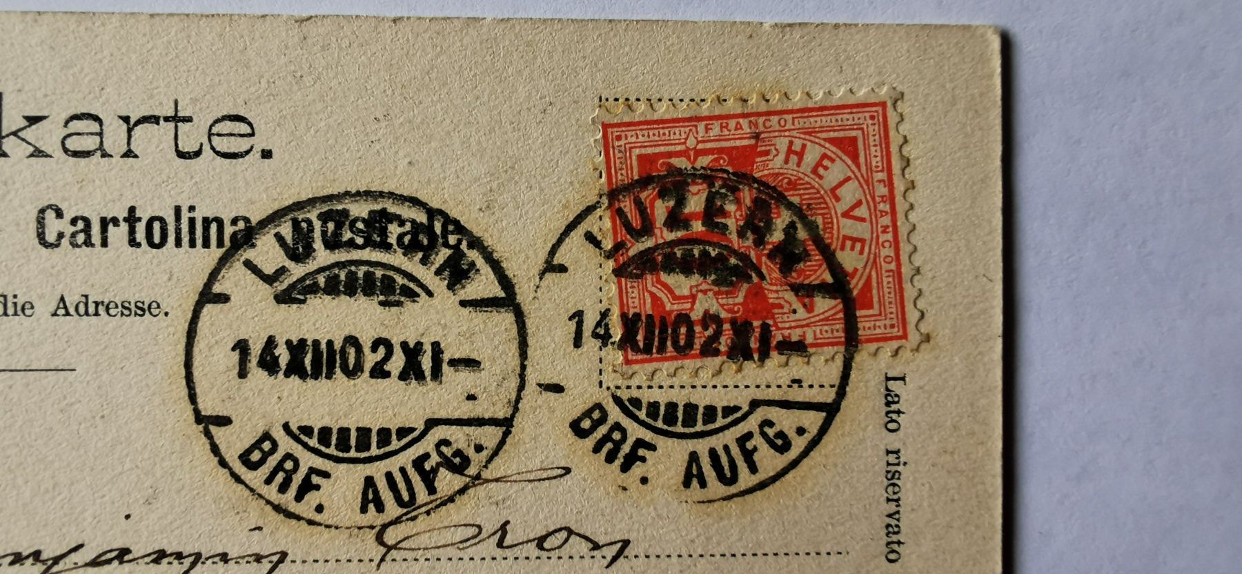 Tous les timbres: Postkarte 1902 – D'occasion à Aadorf par Chnorli-Furz 2