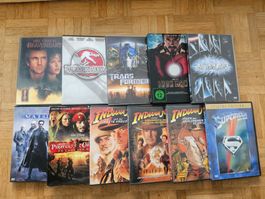 11 DVD Klassiker, Matrix, Indiana Jones, Fluch der Karibik