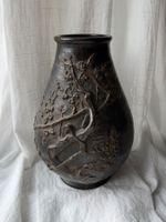 Antike Japanische Bronze Vase