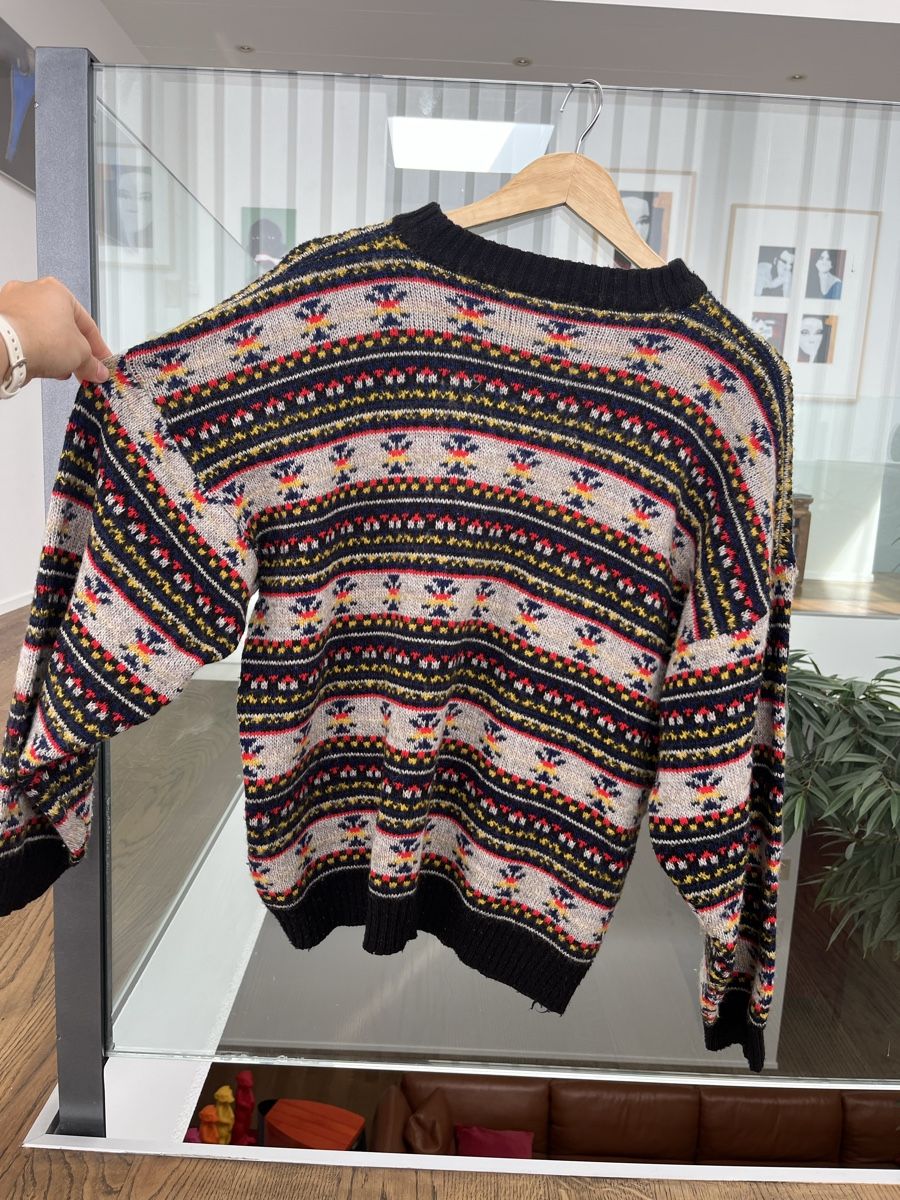 Maglioni & Felpe: Vintage Strickpullover Gr. M Fair Isle Muster Wolle – Usato da Bülach venduto da omb_3 1