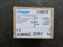 Hager FI/LS-Schalter ADX482C 4P C 32A 30mA