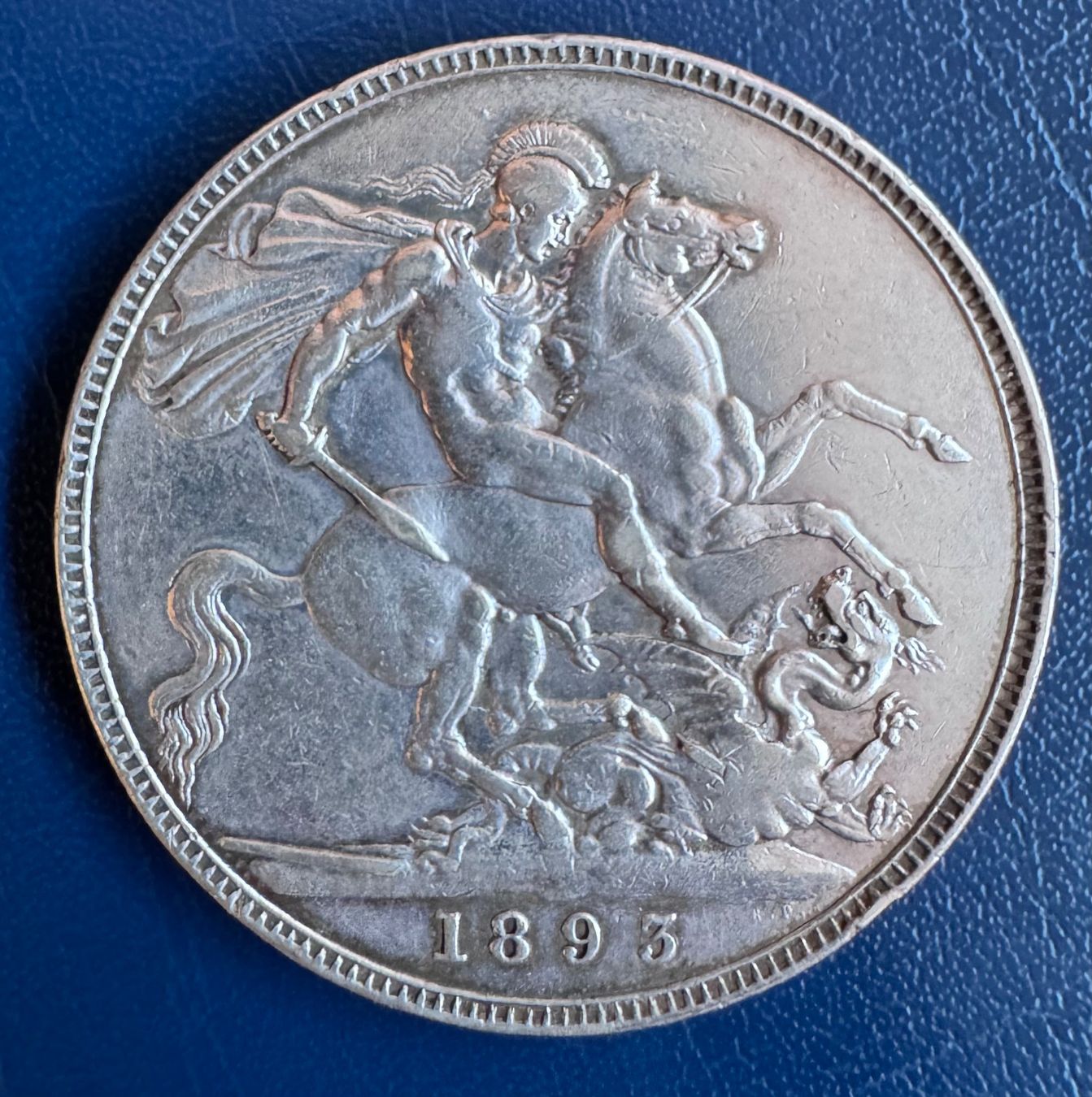 Alle Münzen: U.K. 1 Krone 1893 Victoria Silber – Gebraucht aus Ebikon von Dmasterx 3