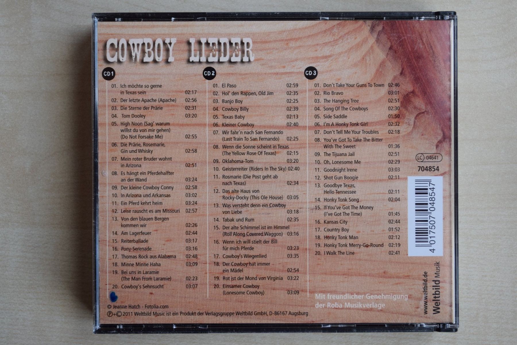 CD: COWBOY LIEDER 3CD's (518) – Usato da Reutigen venduto da DONDON55 1