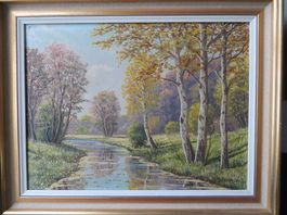 Öel - Bild von H.W. Sörensen, Norddeutscher Landschaftsmaler